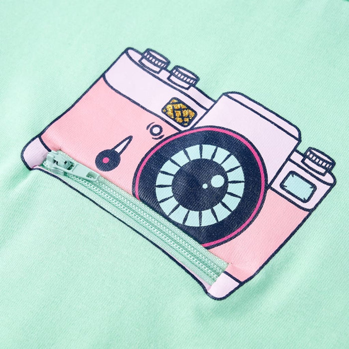 Maglietta da Bambina Verde Brillante 104