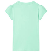 Maglietta da Bambina Verde Brillante 116 10476
