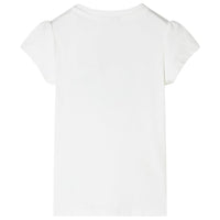 Maglietta da Bambina Ecru 128cod mxl 133259