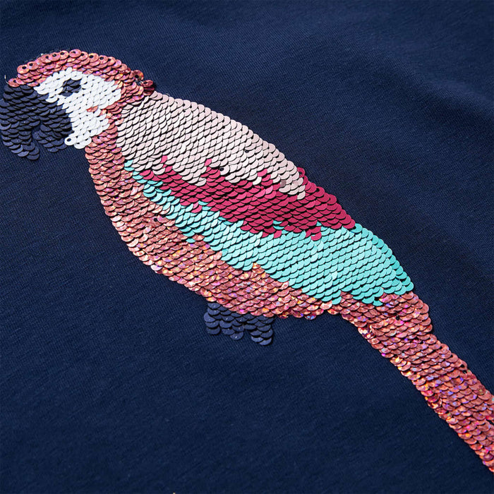 Maglietta da Bambina Blu Marino 104