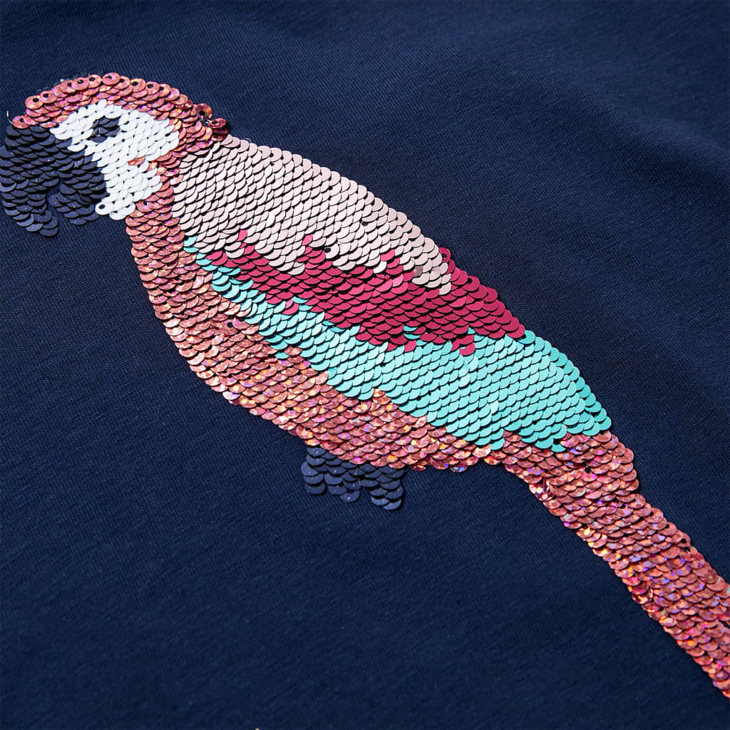 Maglietta da Bambina Blu Marino 116 10551