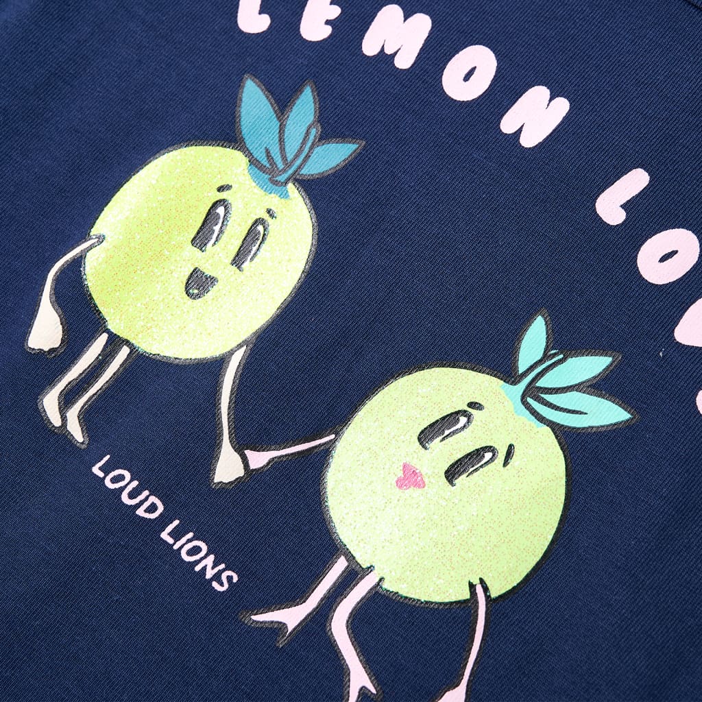 Maglietta da Bambina Blu Marino 116 10596