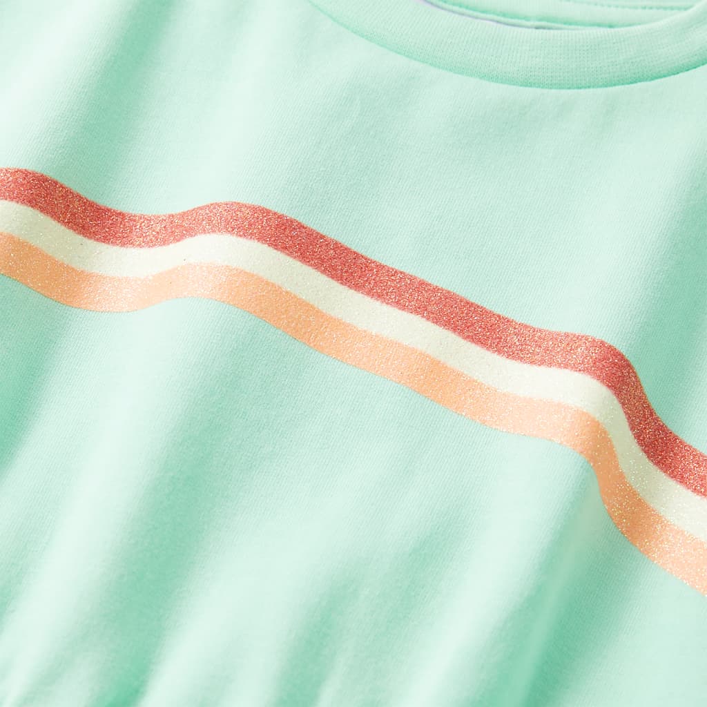 Abito da Bambina con Coulisse Verde Brillante 140 10618