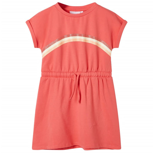 Abito da Bambina con Coulisse Corallo 116