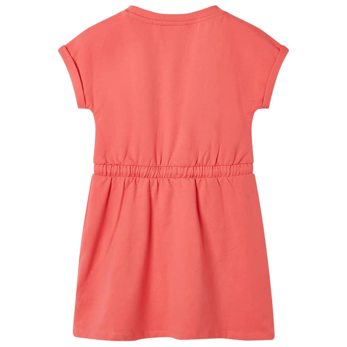 Abito da Bambina con Coulisse Corallo 140