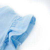 Maglietta da Bambina con Maniche Volant Azzurra 116 10631