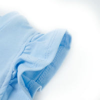 Maglietta da Bambina con Maniche Volant Azzurra 128 10632