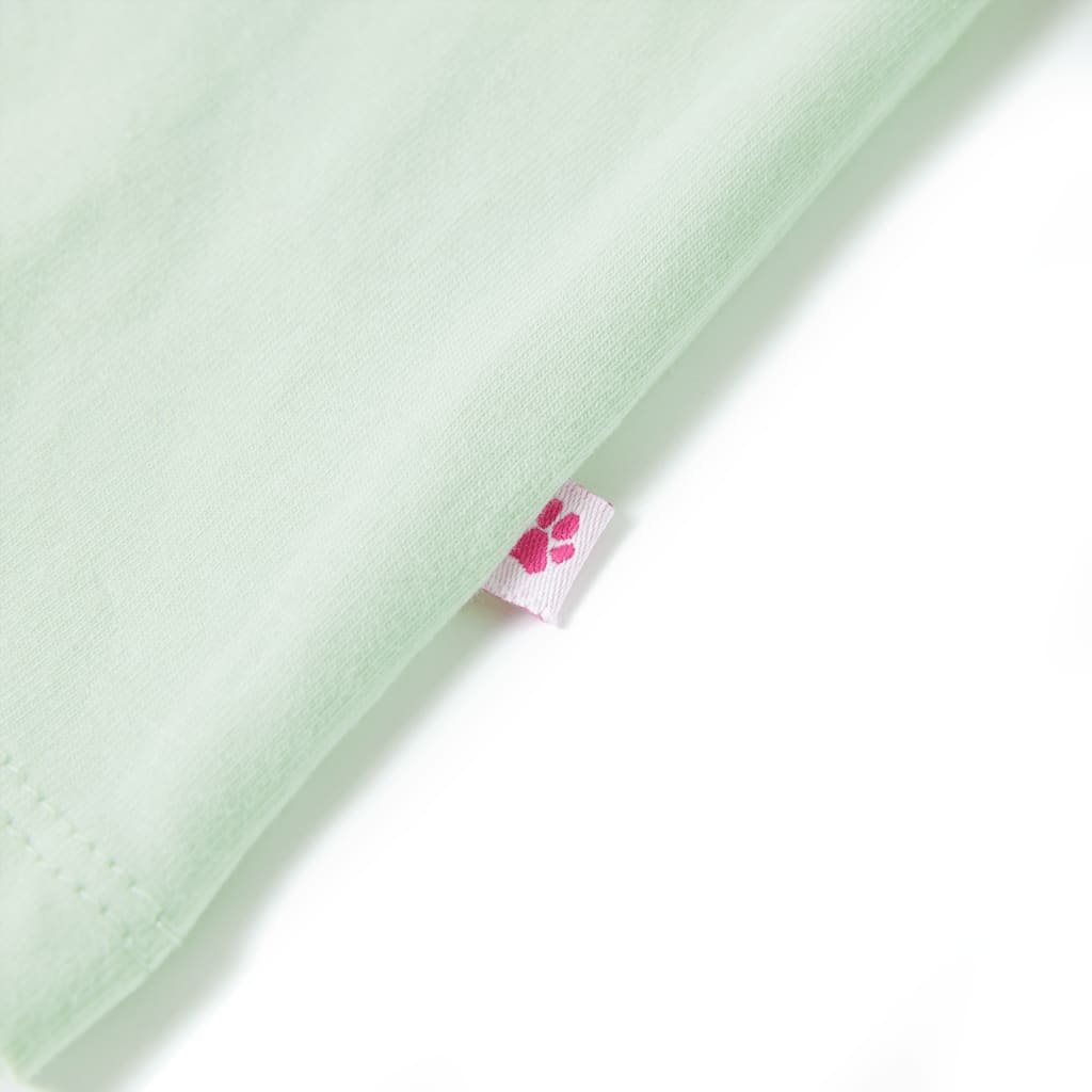 Maglietta da Bambina Maniche Aletta Verde Tenue 104