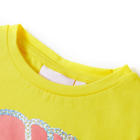 Maglietta da Bambina Gialla 116cod mxl 87224