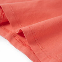 Maglietta da Bambina a Maniche Corte Corallo 104 10685