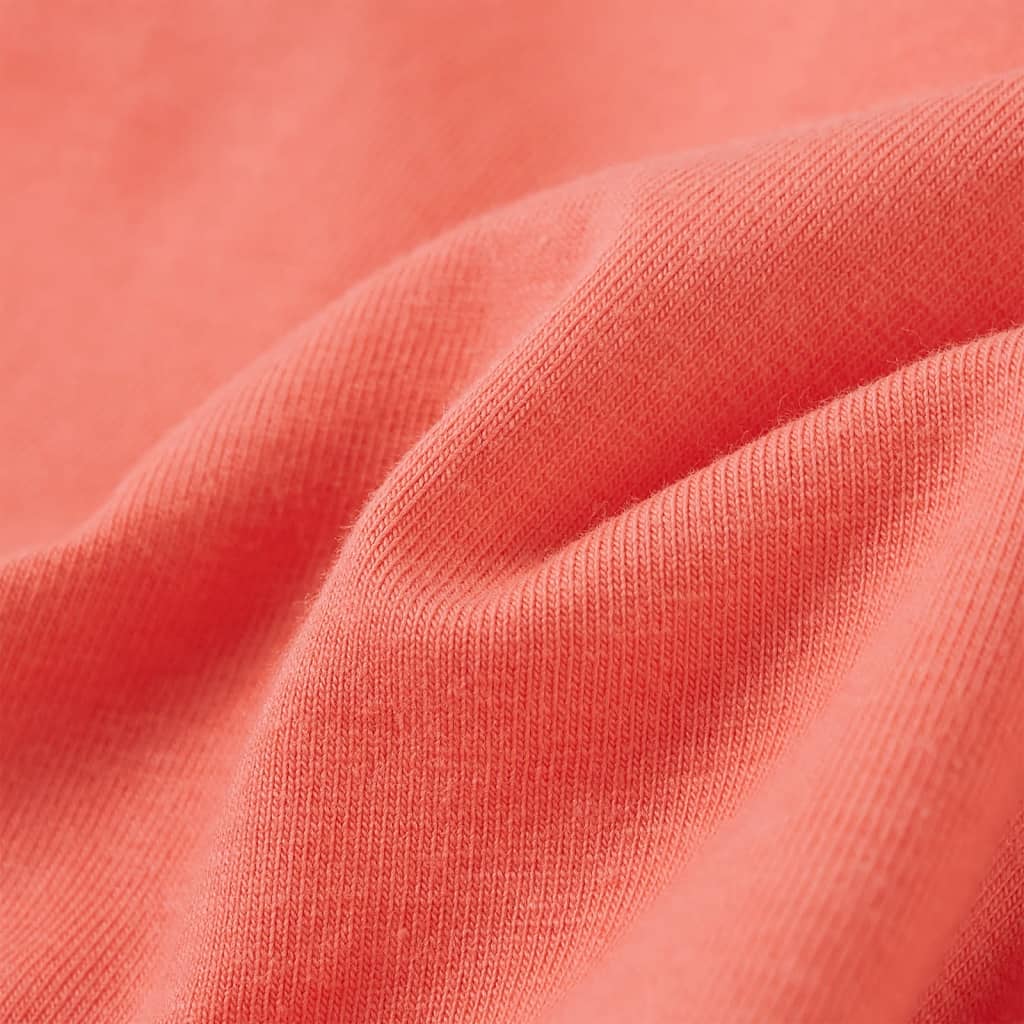 Maglietta da Bambina a Maniche Corte Corallo 140 10688