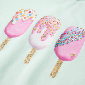 Maglietta da Bambina Menta Chiaro 92 10704