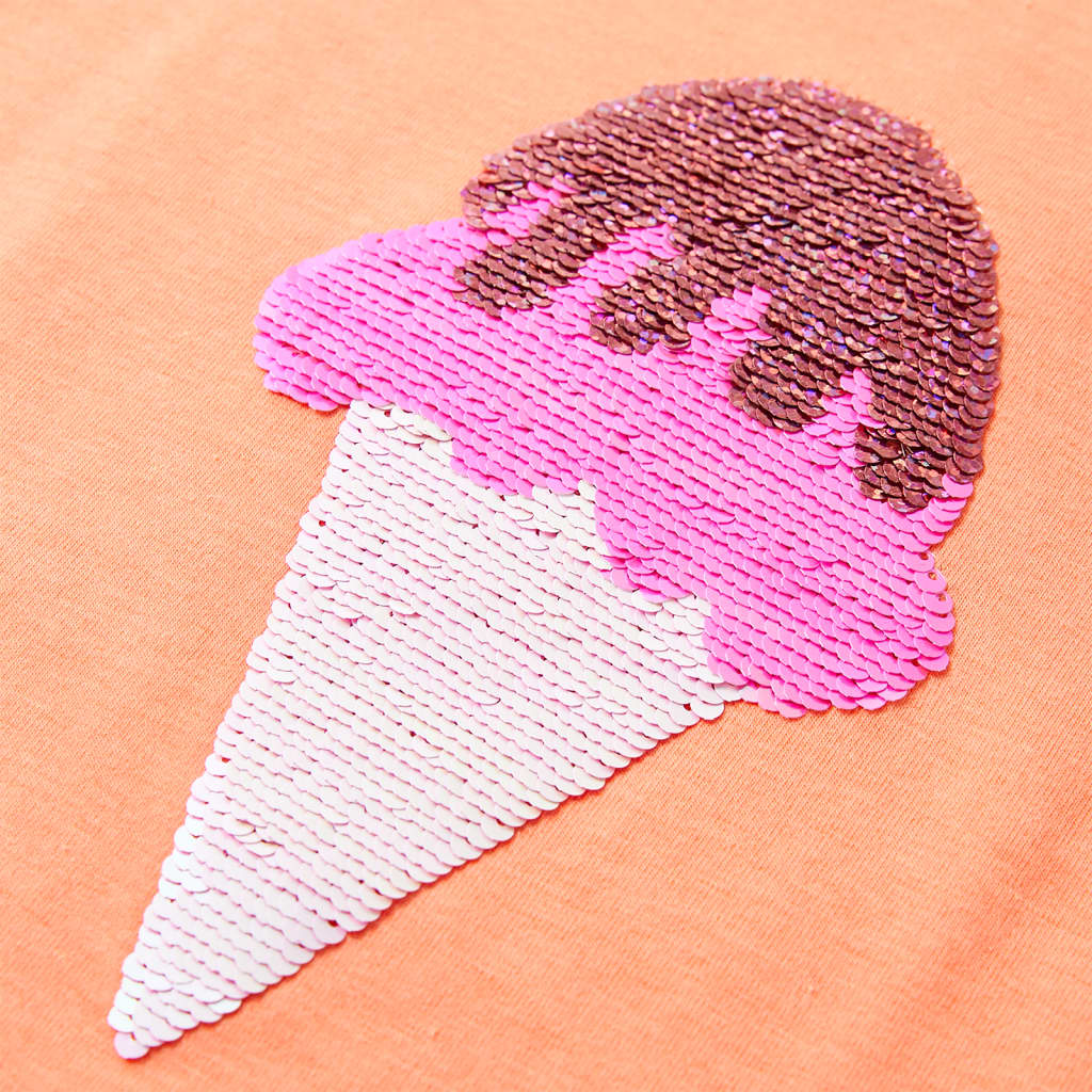 Maglietta da Bambina Arancione Neon 104 10720