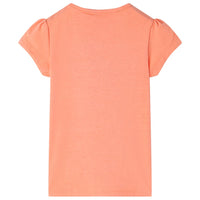 Maglietta da Bambina Arancione Neon 116cod mxl 85458