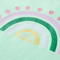 Maglietta da Bambina Verde Brillante 92 10734