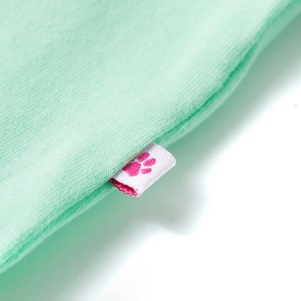 Maglietta da Bambina Verde Brillante 128 10737