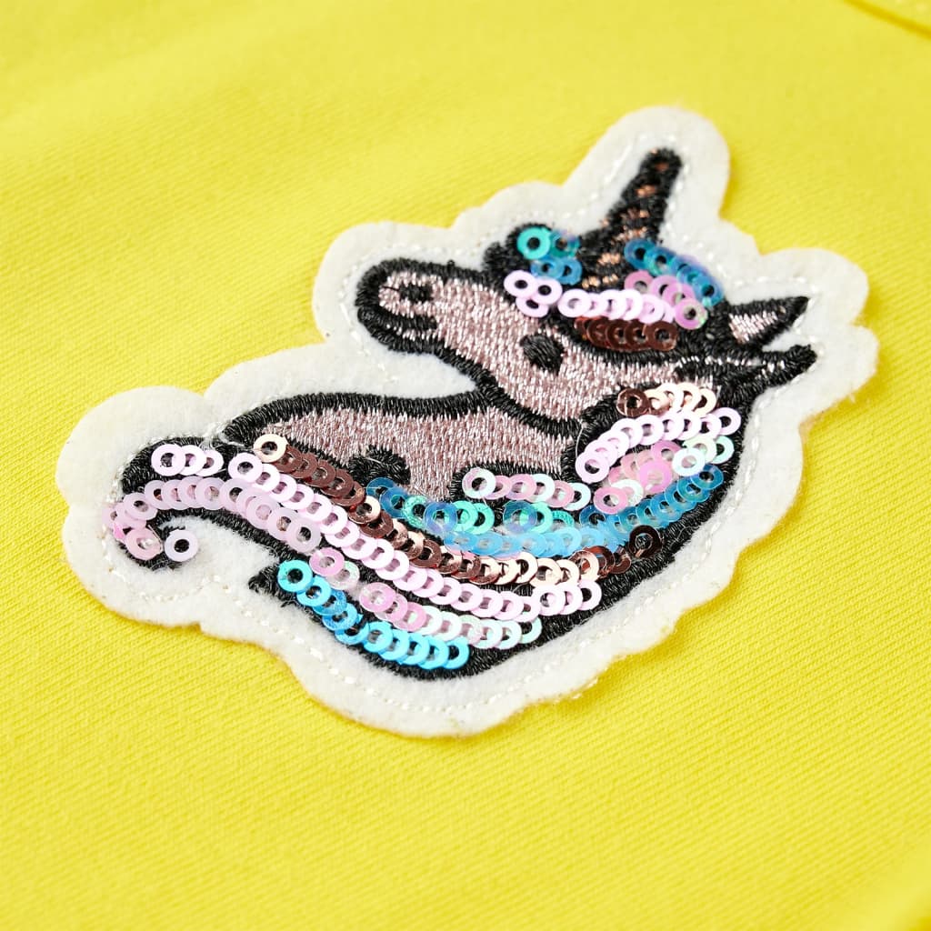 Maglietta per Bambine Giallo Brillante 140 10793