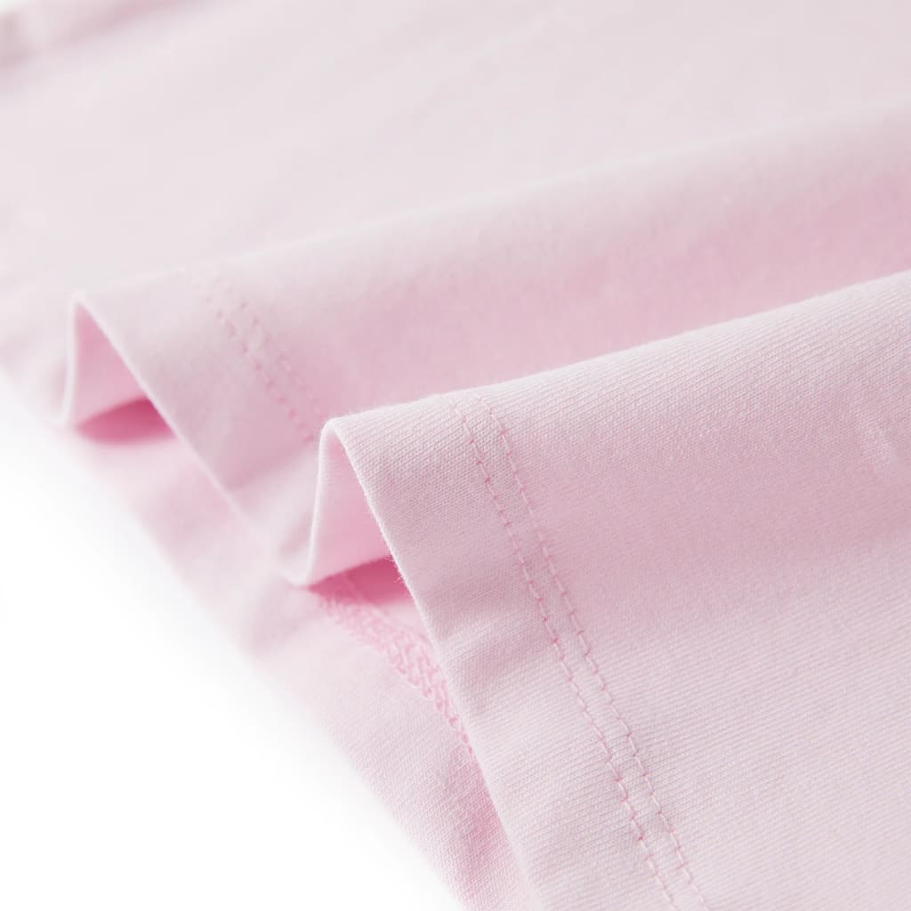 Maglietta da Bambina Maniche Aletta Rosa Tenue 92