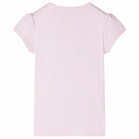 Maglietta da Bambina Maniche Aletta Rosa Tenue 104cod mxl 109324