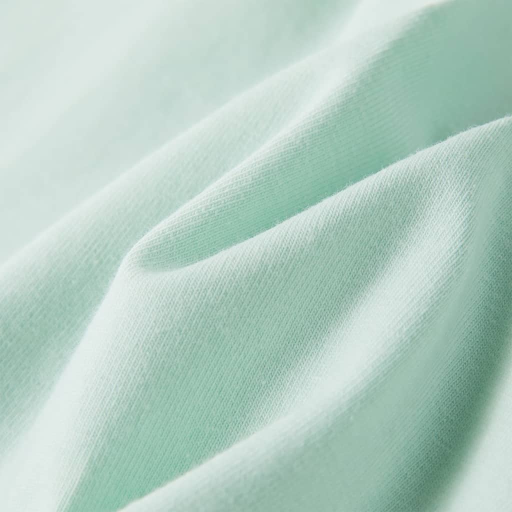 Maglietta Bambina Maniche Aletta Menta Chiaro 92