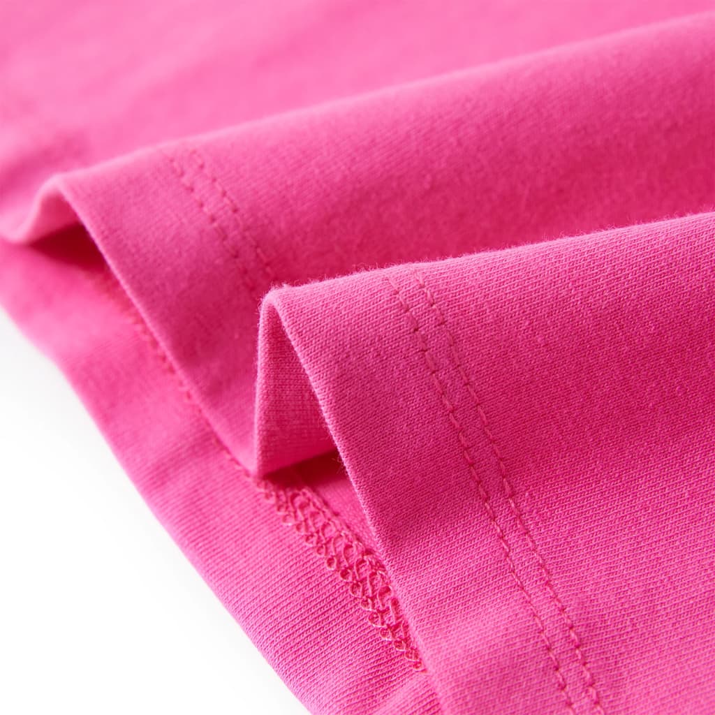 Maglietta da Bambina Maniche Aletta Rosa Scuro 128 10842