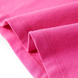 Maglietta da Bambina Maniche Aletta Rosa Scuro 140