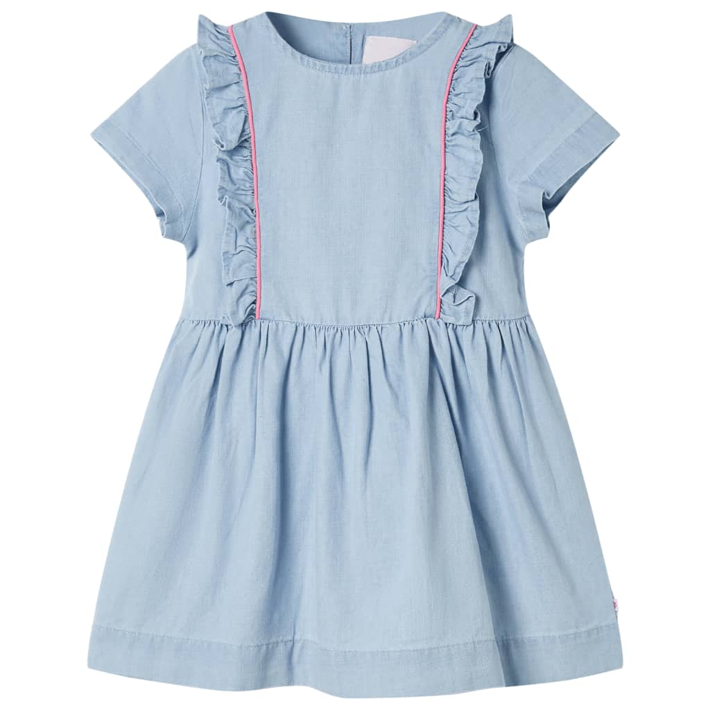 Abito da Bambina con Volant Blu Tenue 128cod mxl 134889