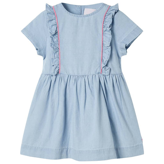 Abito da Bambina con Volant Blu Tenue 128cod mxl 134889