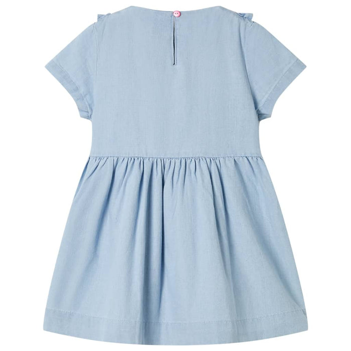 Abito da Bambina con Volant Blu Tenue 128cod mxl 134889