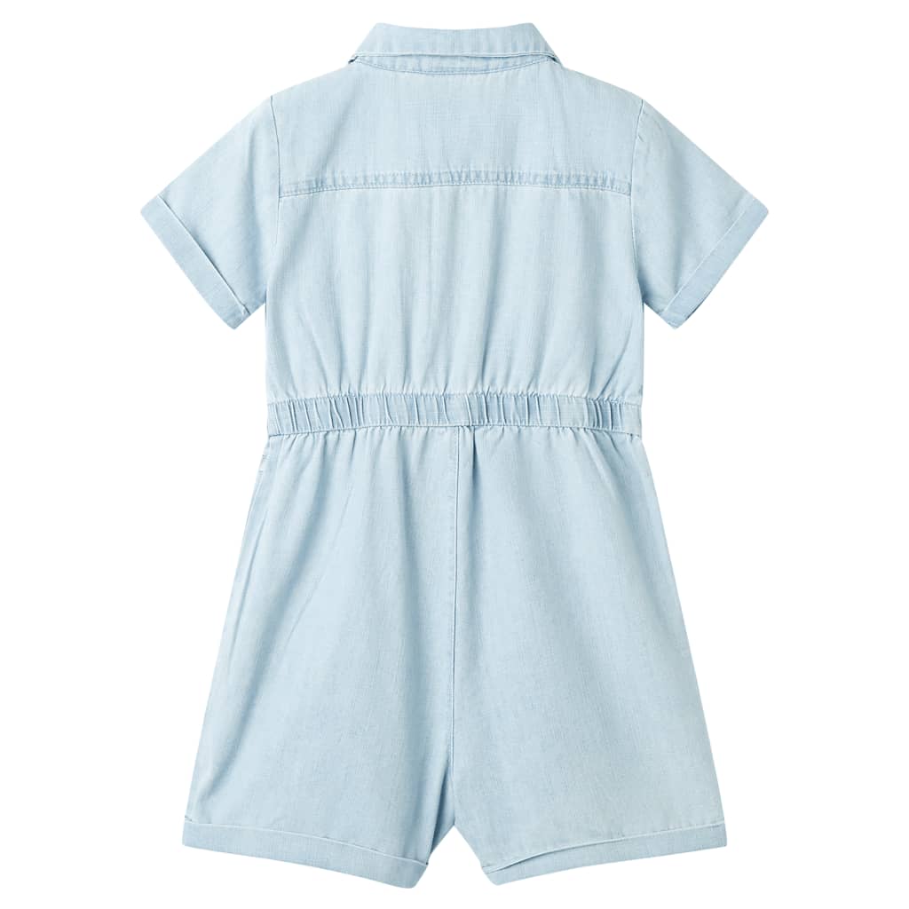 Tutina da Bambina a Maniche Corte Blu Tenue 116