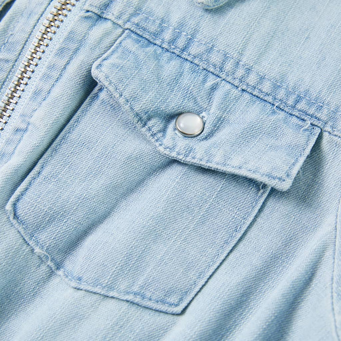 Tutina da Bambina a Maniche Corte Blu Tenue 116 10911