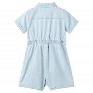 Tutina da Bambina a Maniche Corte Blu Tenue 128