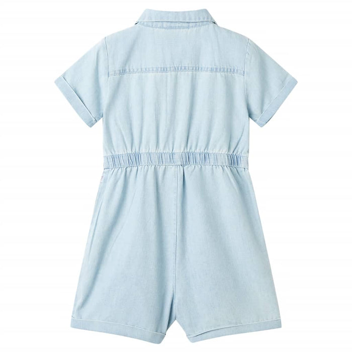 Tutina da Bambina a Maniche Corte Blu Tenue 128