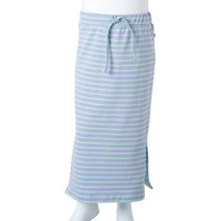 Gonna Dritta da Bambina a Righe Menta Brillante 92 10914