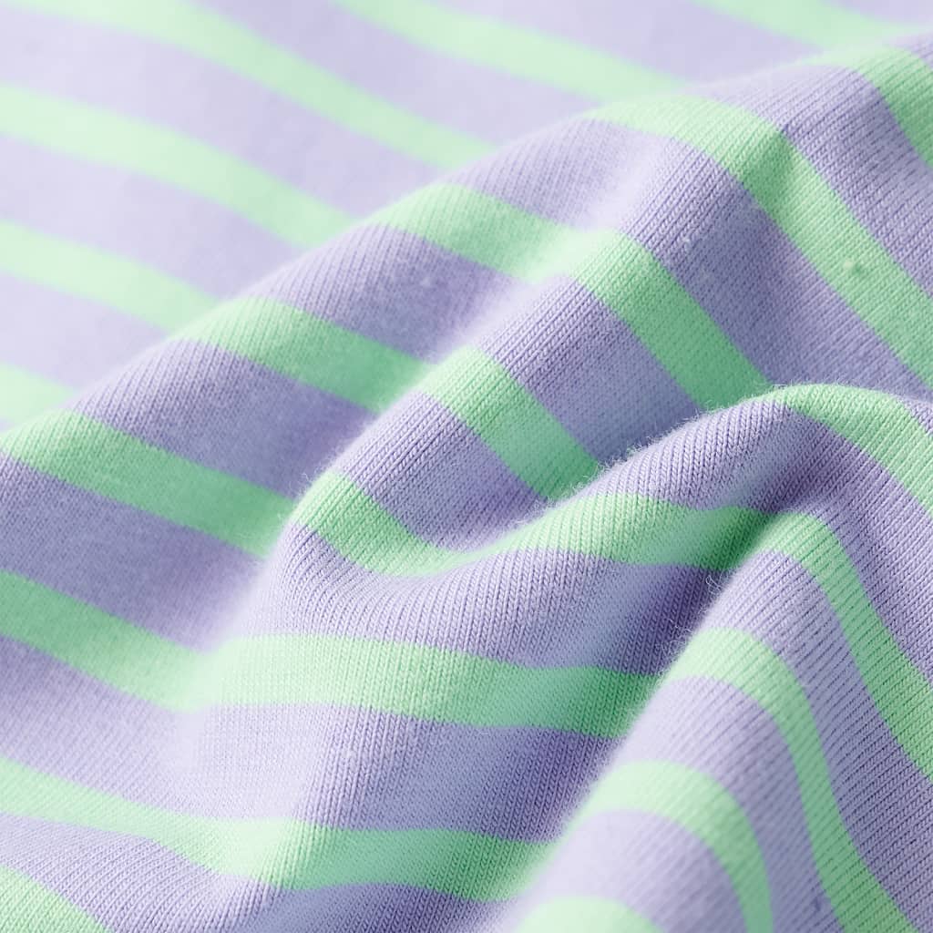 Gonna Dritta da Bambina a Righe Menta Brillante 104 10915