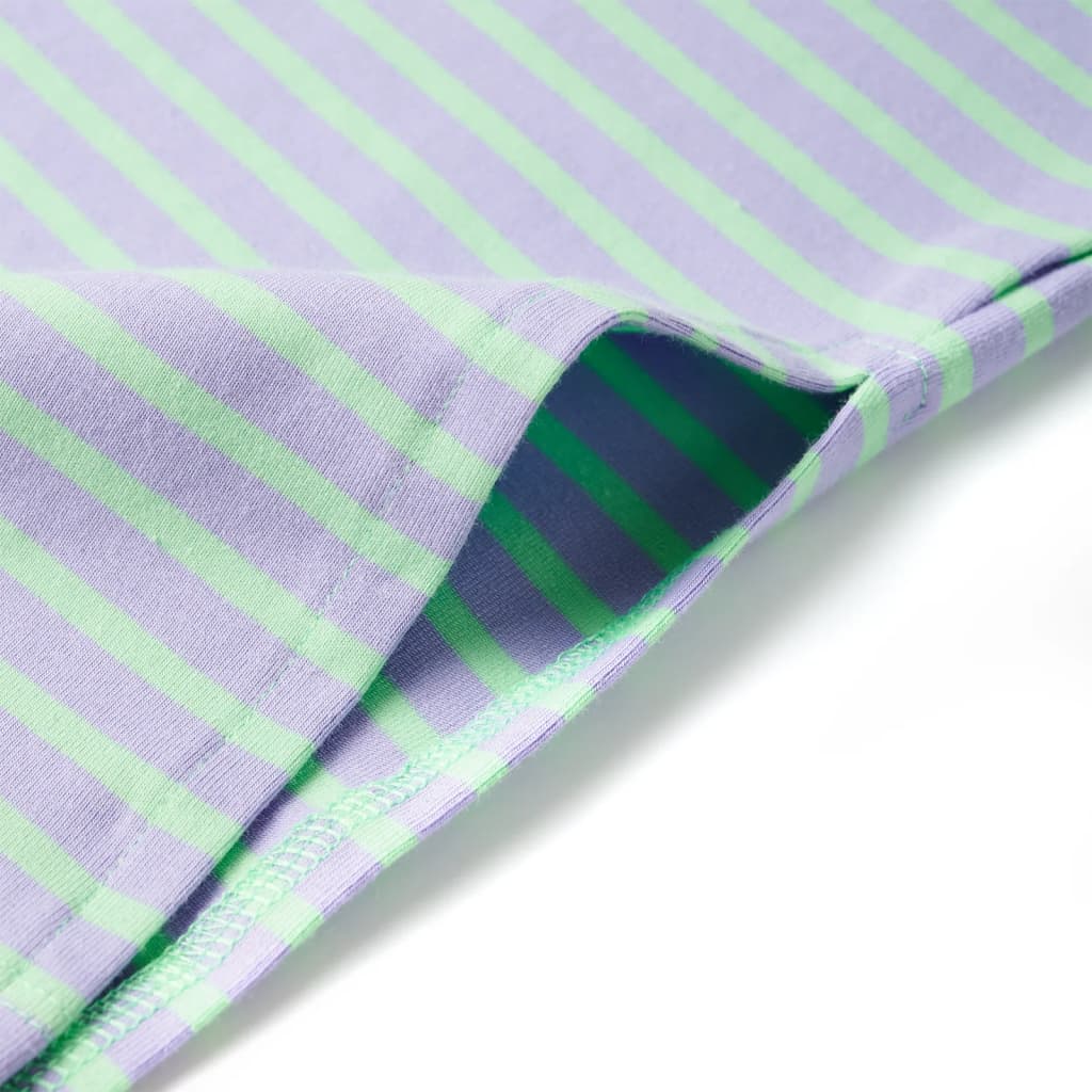 Gonna Dritta da Bambina a Righe Menta Brillante 128 10917