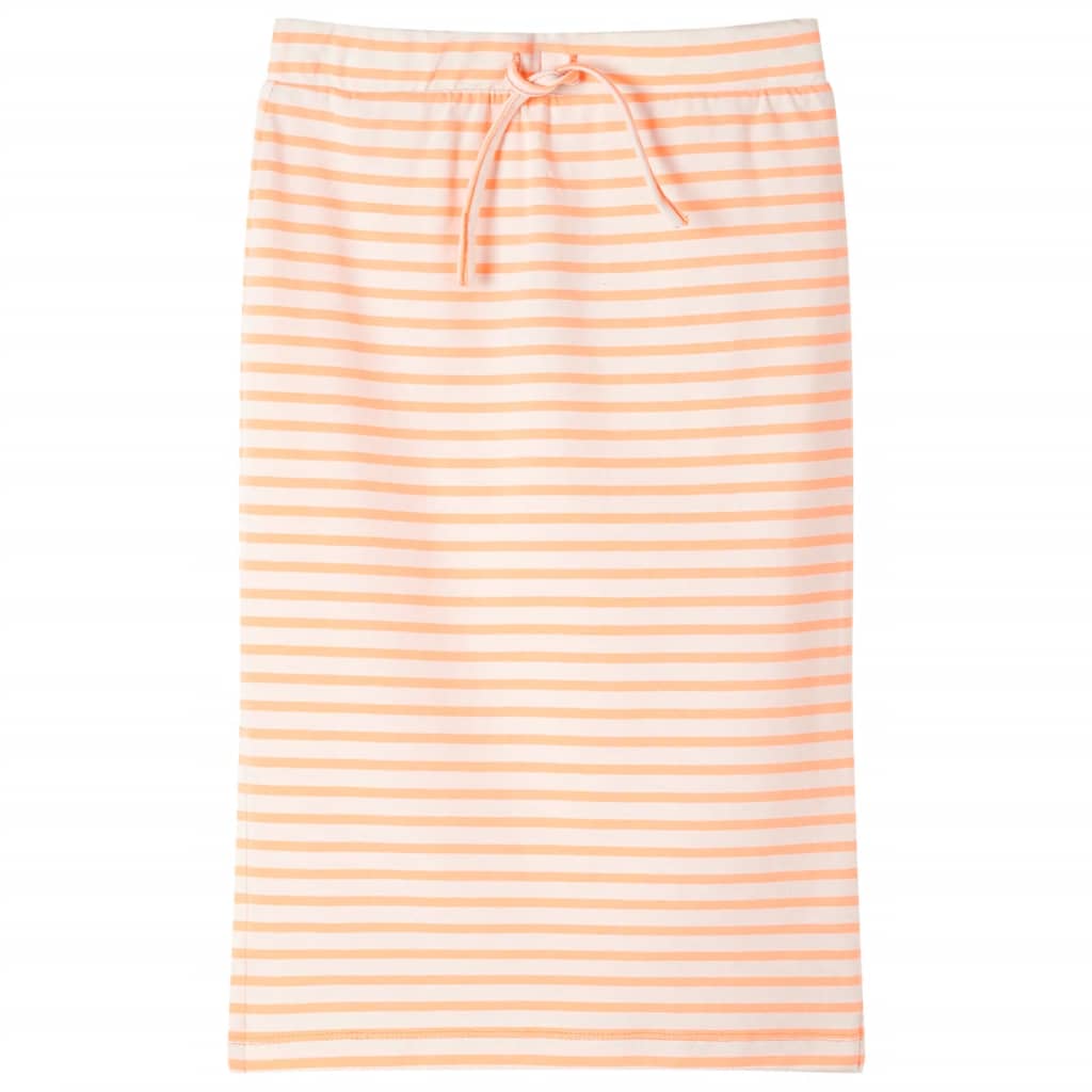 Gonna Dritta da Bambina a Righe Arancione Fluorescente 92cod mxl 133154