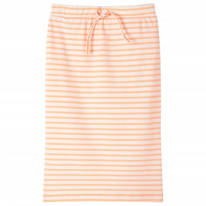 Gonna Dritta da Bambina a Righe Arancione Fluorescente 92cod mxl 133154