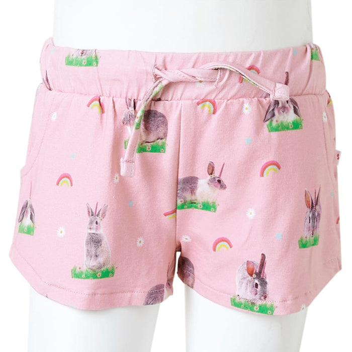 Pantaloncini per Bambini con Coulisse Rosa Chiaro 92