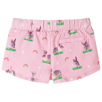 Pantaloncini per Bambini con Coulisse Rosa Chiaro 104 10960