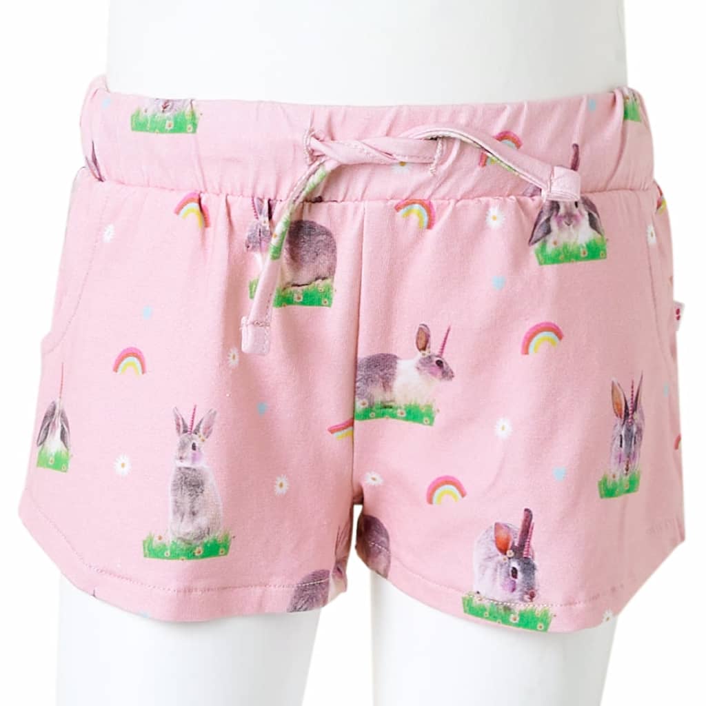 Pantaloncini per Bambini con Coulisse Rosa Chiaro 128 10962