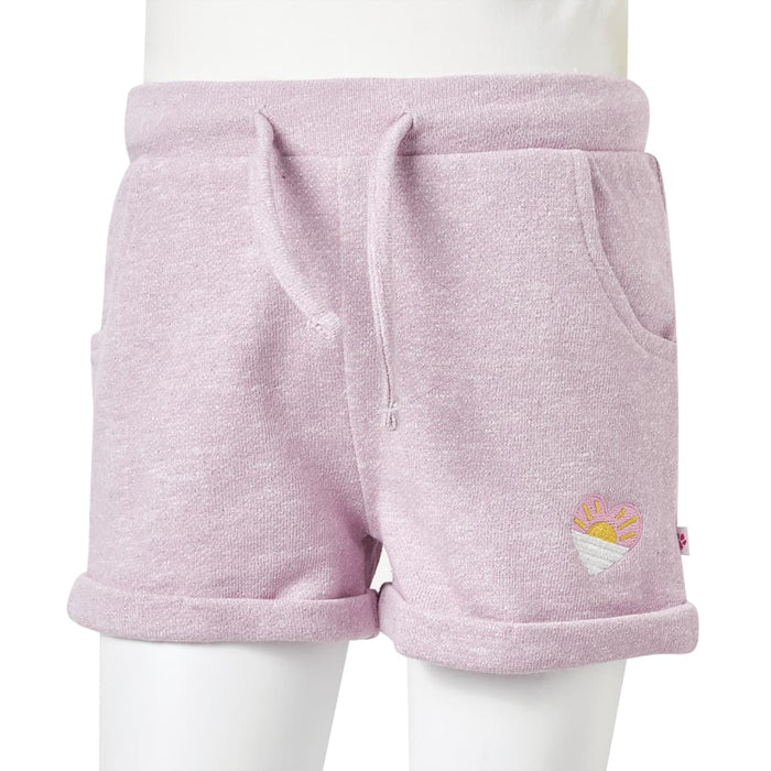 Pantaloncini per Bambini con Coulisse Lilla Misto 140