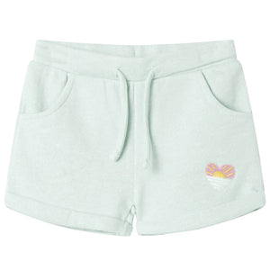Pantaloncini per Bambini con Coulisse Menta Chiaro Misto 116cod mxl 86118