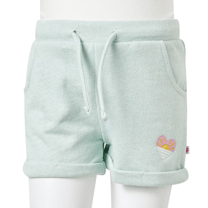 Pantaloncini per Bambini con Coulisse Menta Chiaro Misto 140 10978