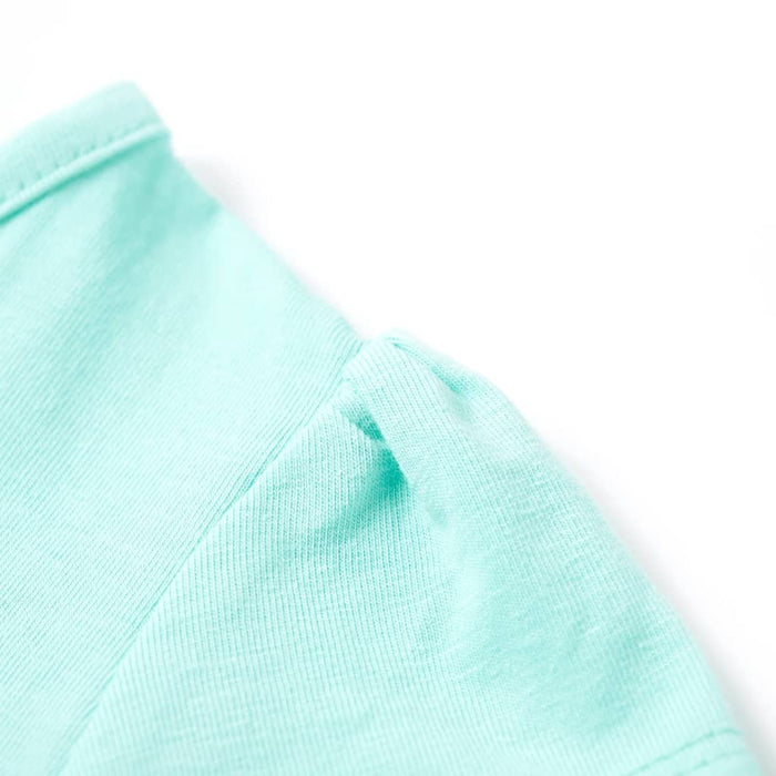 Maglietta da Bambina Menta Chiaro 140 11033