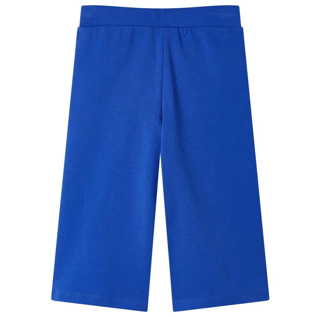 Pantaloni per Bambini a Gamba Larga Blu Cobalto 92 11034