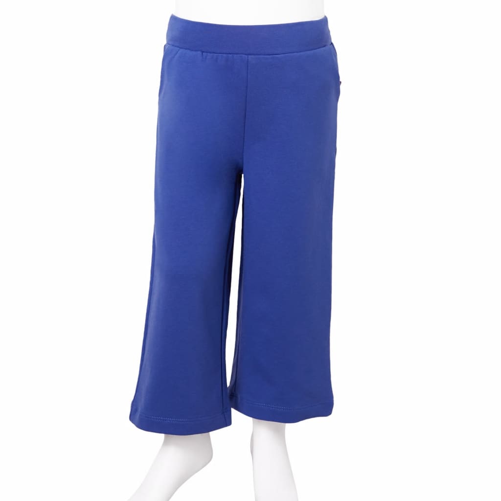 Pantaloni per Bambini a Gamba Larga Blu Cobalto 140 11038
