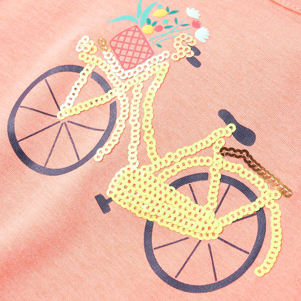 Maglietta da Bambina Corallo Neon 128