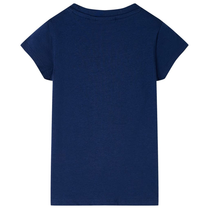 Maglietta da Bambina Blu Marino 116 11101