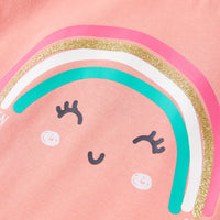 Maglietta da Bambina Corallo Chiaro 128 11117